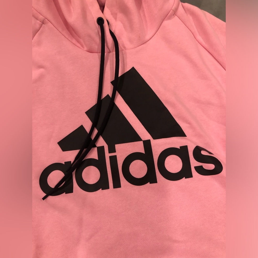 Adidas pink hoodie in size Medium